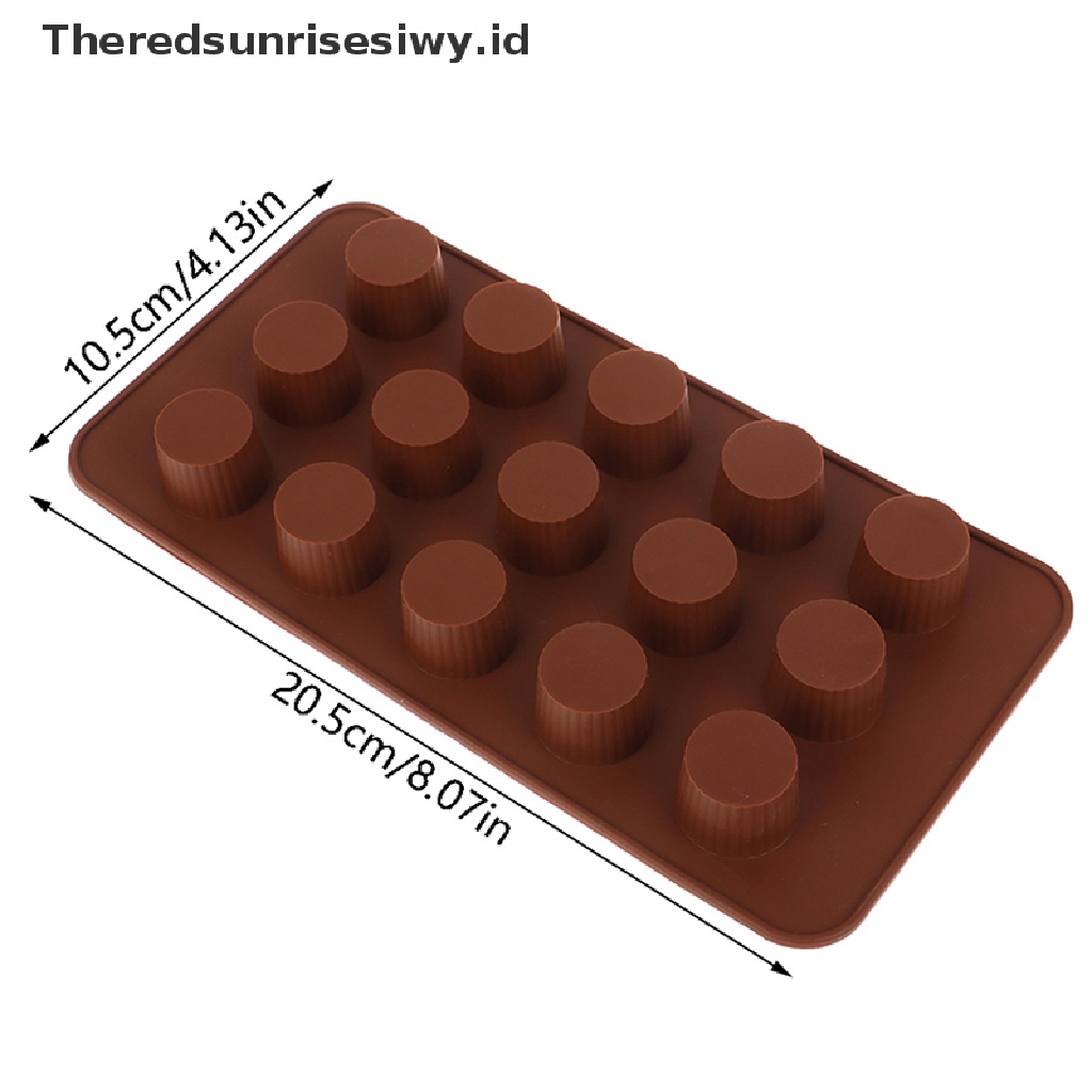 #New# 1pc 15lubang Cetakan Silikon Permen Cetakan Coklat Baking Pan DIY Alat Kue Kering~