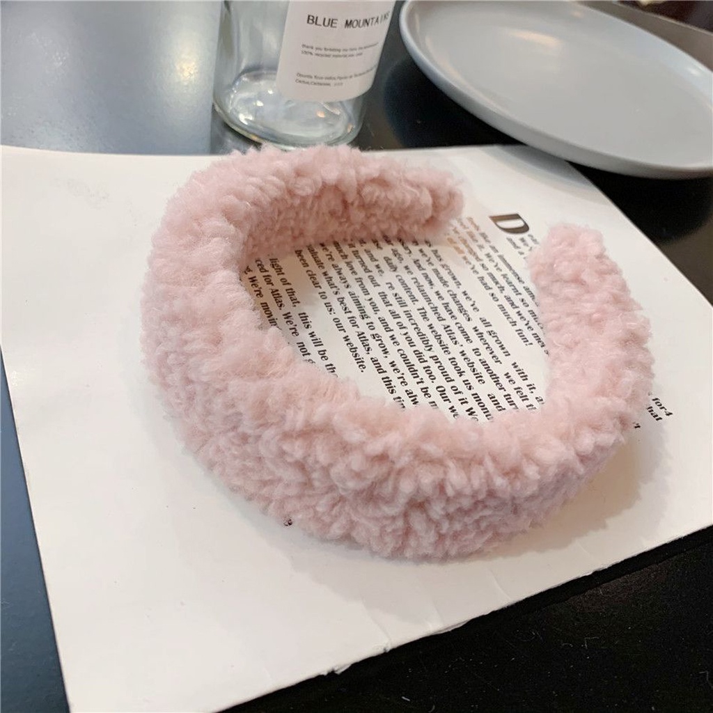 BRGUNIK Bando Korea Bulu Lembut Fluffy &amp; Tebal Bando Korea Wool Lembut A075