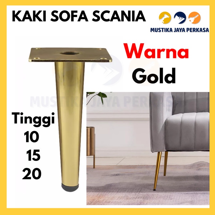 Kaki Sofa Leg Scania Miring Lurus 10 15 20 cm Antik Minimalis Modern