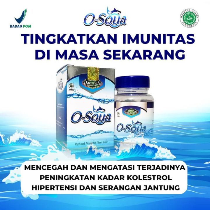 

Kapsul Minyak Ikan Hiu O-SQUA BPOM Darusyifa - Omega Squa 60 Kapsul