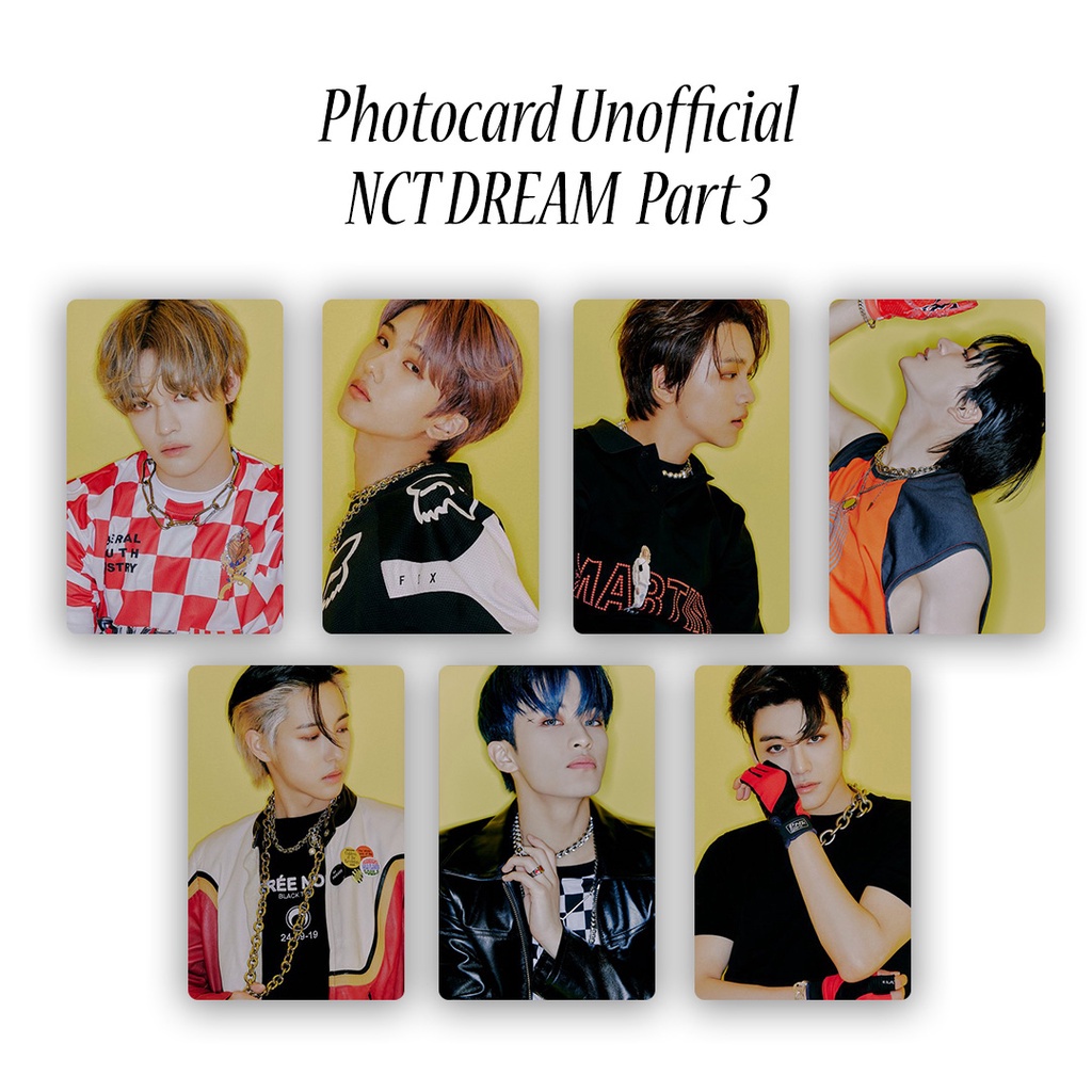 

photocard nct dream hot sauce / pc unoff nct dream hotsa / mark renjun jeno haechan jaemin jisung chenle