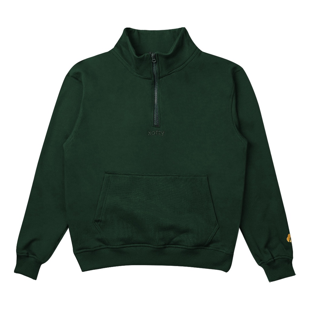 Xofty Parklife Sweater Halfzip Green