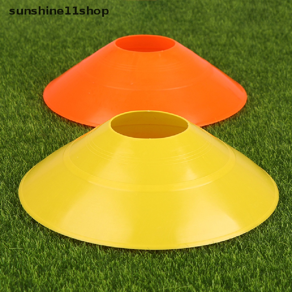 Sho 5Pcs Logo Pelatihan Sepak Bola Disc Tanda Rintangan Cone Disc Sport Plastik Holder N