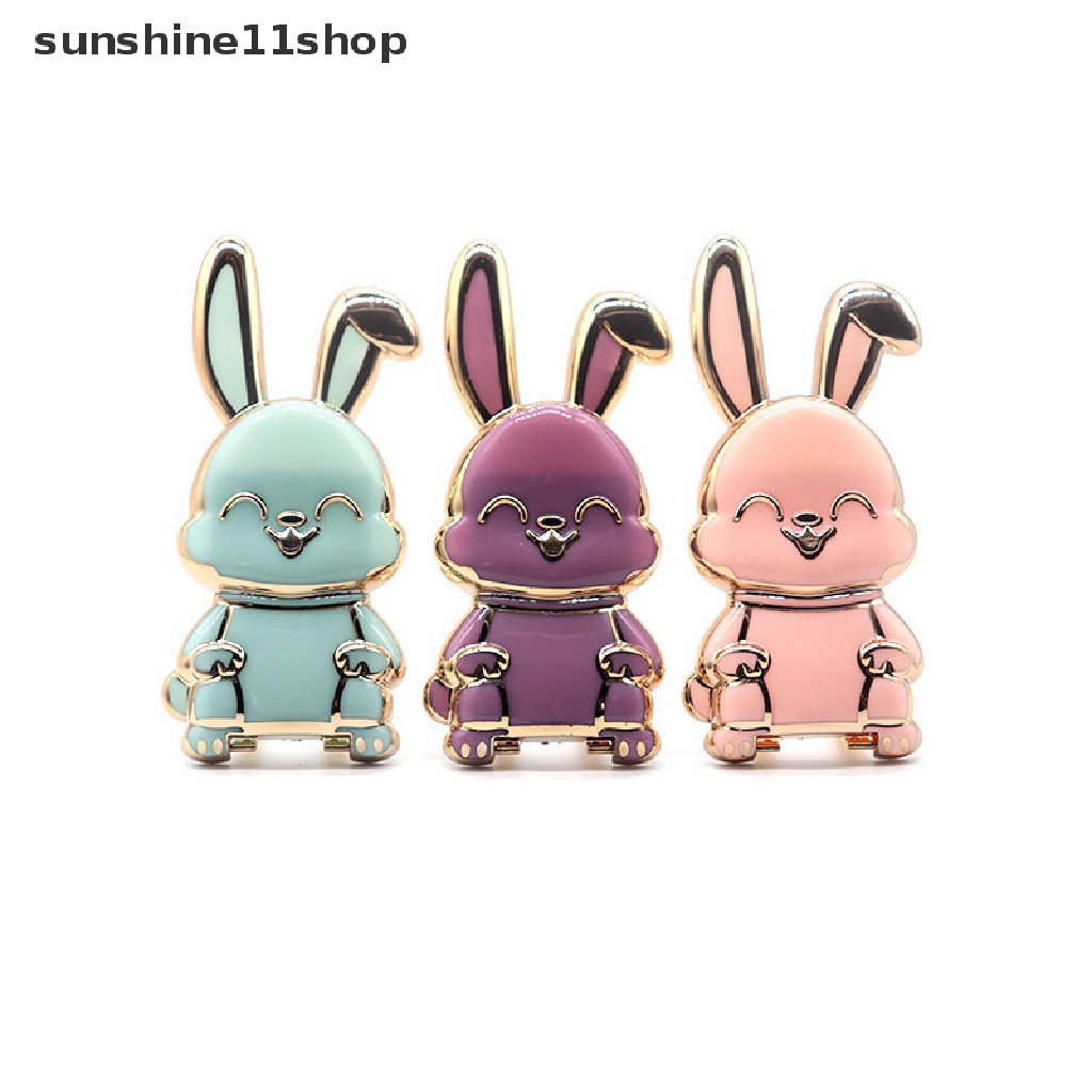 Sho Foldable Rabbit Universal Smart Tok Phone Holder Griptok Dukungan Untuk Smartphone Grip Tok Lipat Finger Stand Socket N