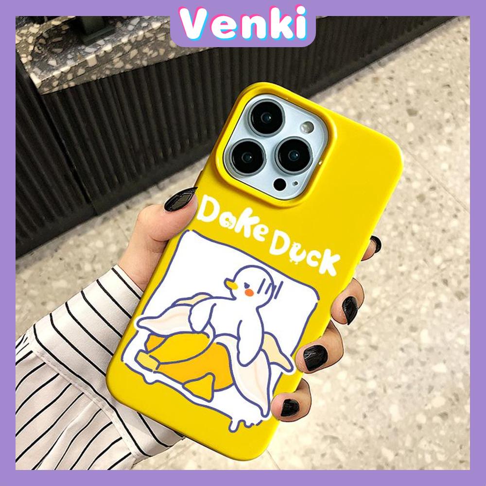 iPhone Case Soft TPU Glossy Yellow Candy Case Cute Dozing Duck Camera Protection Shockproof For iPhone 14 13 12 11 Pro Max 7 8 Plus X XR