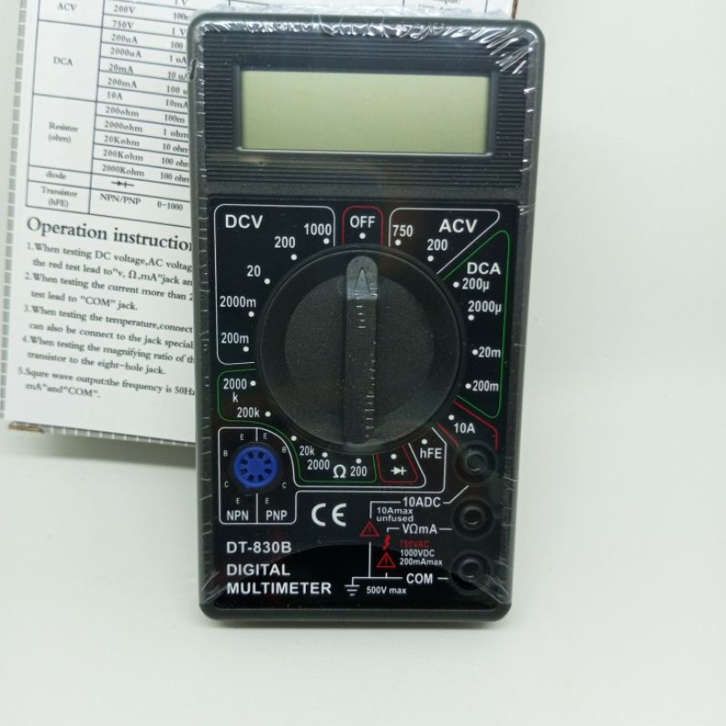 Multimeter digital tester