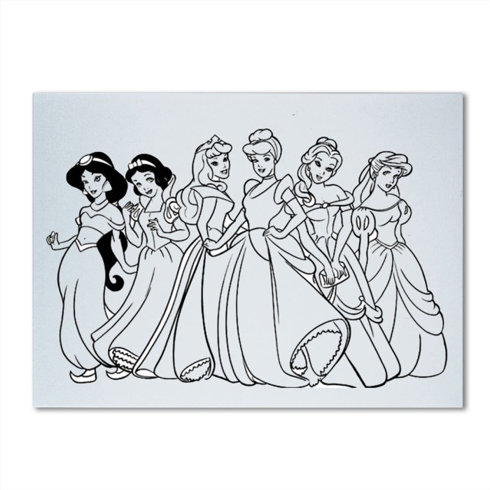 

DISKON SHOPEE/ Kanvas Lukis Gambar / Mewarnai Princess