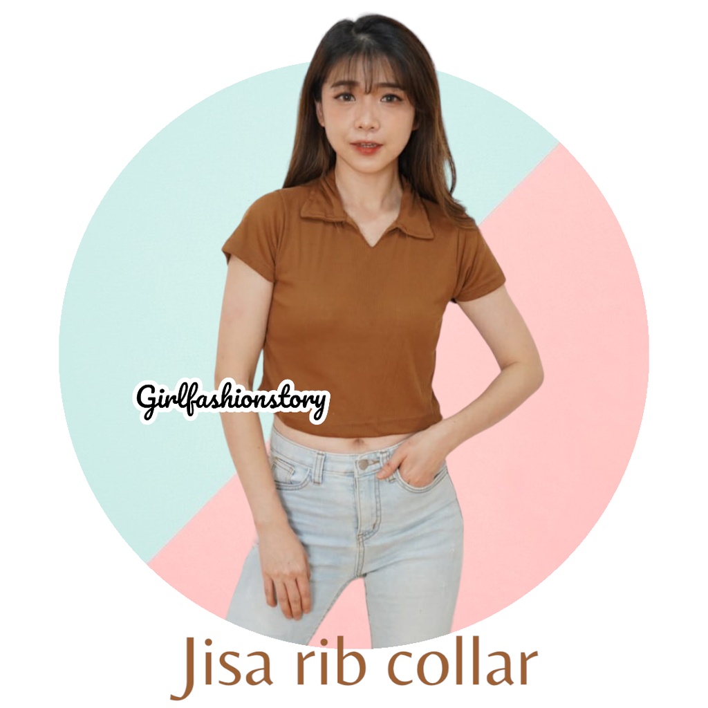 GFS JISA RIB PREMIUM CROP V COLLAR