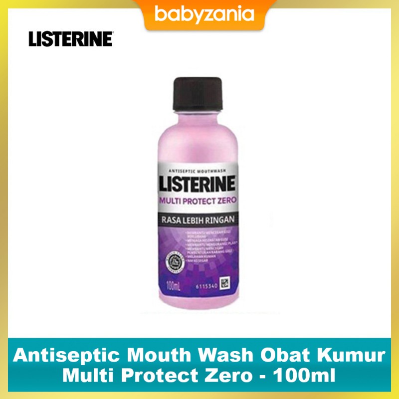 Listerine Antiseptic Mouth Wash Obat Kumur Multi Protect Zero - 100 ml