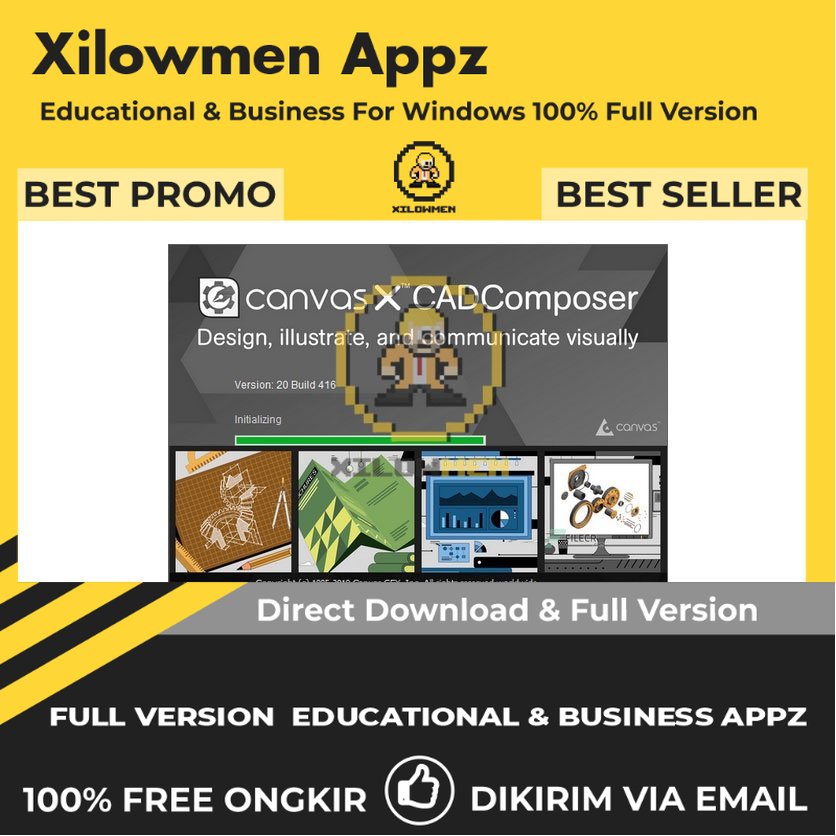 [Full Version] Canvas X3 CADComposer Pro Design Graphics Lifetime Win OS