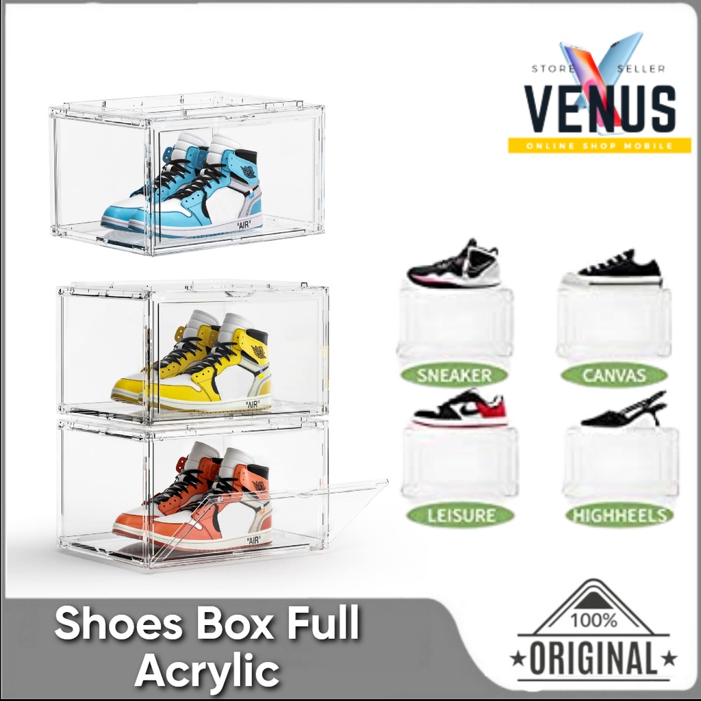 shoe box full acrylic sneakers acrylic - Shoes kotak sepatu sneaker akrilik