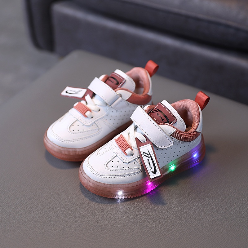 New!!Sepatu Sneakers led model terbaru gaya anak masa kini