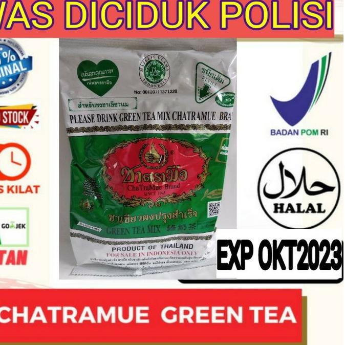 

♠ !!Thai Green Tea Chatramue 200gr HALAL MUI ada logo ❀