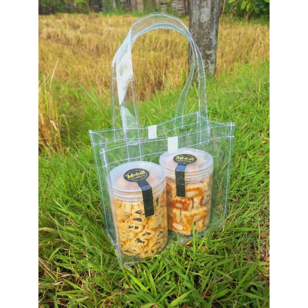 

Tas Mika Transparan Serbaguna (READY STOK) P.20 L.10 T.20 Mihun