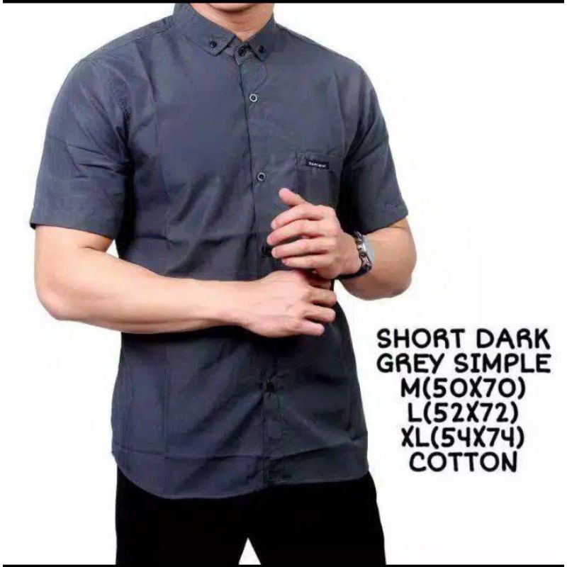 KEMEJA  LENGAN PENDEK PRIA DEWASA KWALITAS PREMIUM Kemeja laki laki