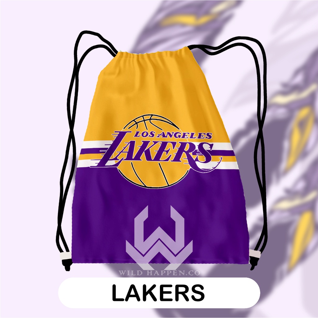 Tas Serut / String Bag Full Print Lakers