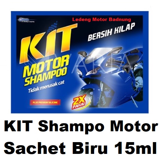 Sachet 30ml KIT Shampoo Cuci Motor Sabun Shampo Bersih Kilap Plus Silicone