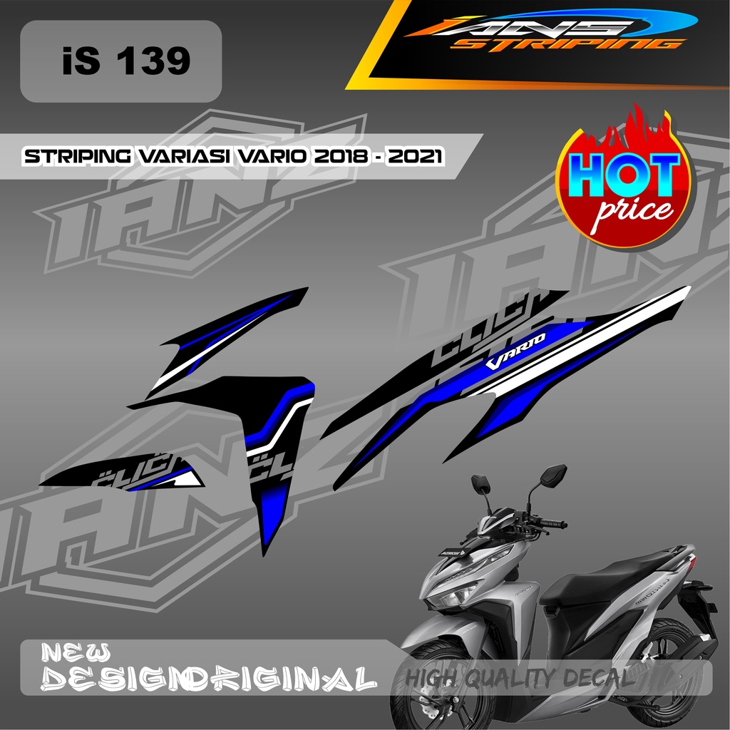 CUTOM DECAL VARIO 125/150 LIST DECAL STRIPING HONDA VARIO BAHAN HOLOGRAM / NON HOLOGRAM IS139