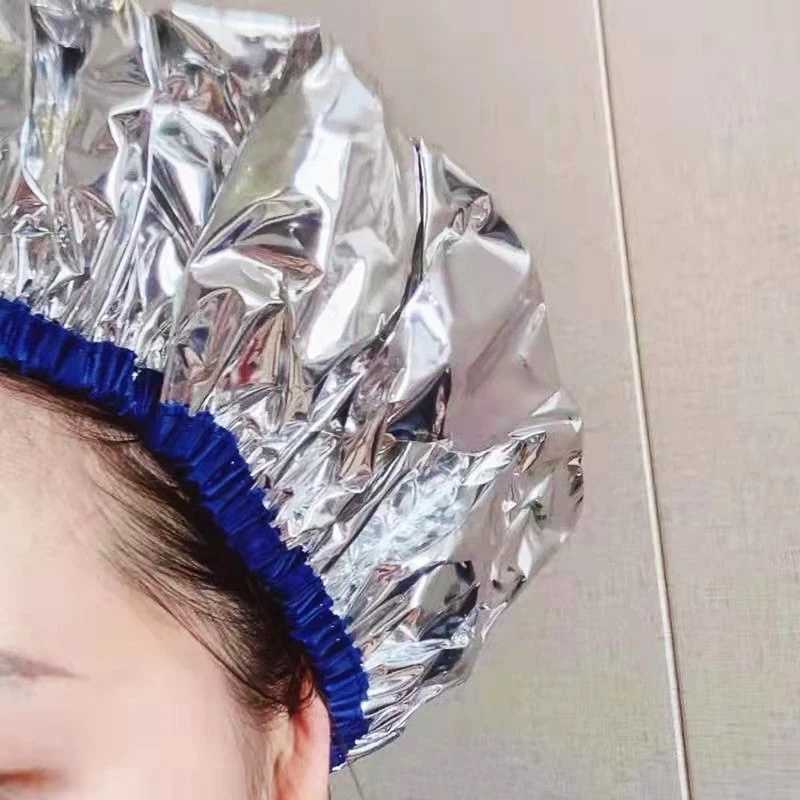 Elastis Tahan Air Peredam Panas Ultra-Tipis Rambut Perm Topi Reusable Topi Pengolahan Rambut Tahan Air Tahan Debu Menutrisi Pewarna Rambut Topi Timah Foil Aluminium Foil Rambut Perm Topi