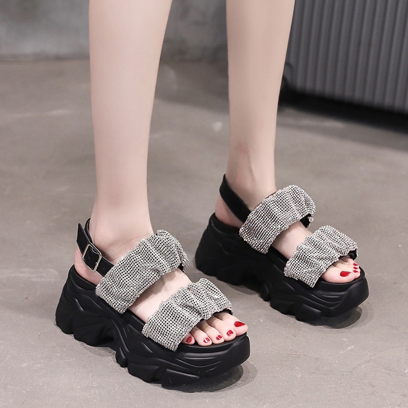 Terbaru Sandal Wedges 7 cm Wanita ORI Dane and Dine W5085