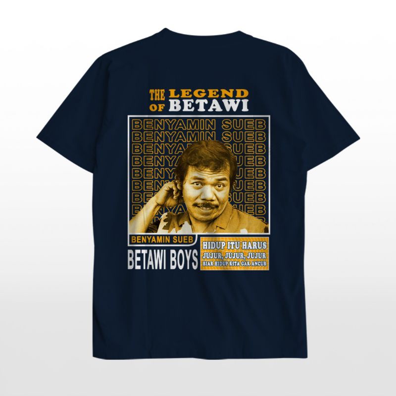 Kaos Betawi Boys - LEGEND OF BETAWI - Kaos Pria dan Wanita Unisex Pendek