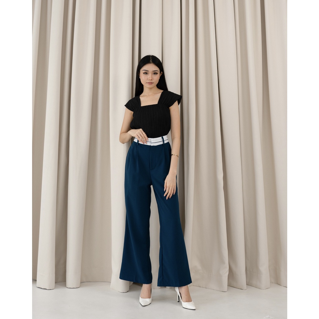 Beige Studio - Pierce Pants | Bawahan Celana Panjang High Waist Kulot Wanita