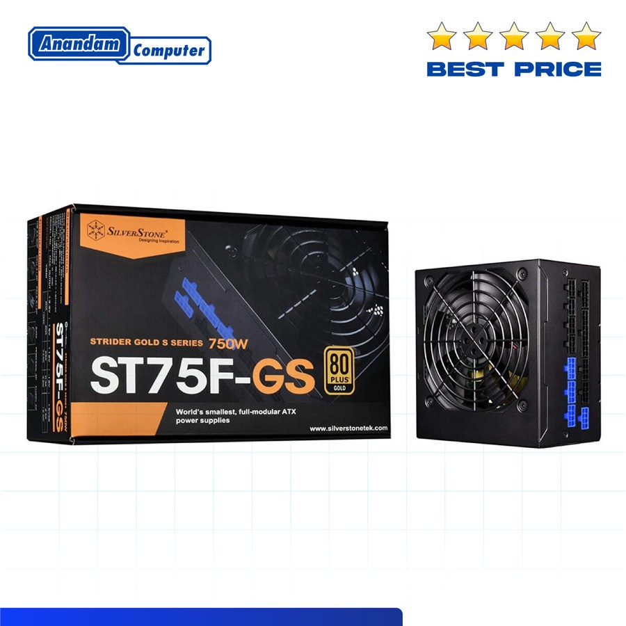 Silverstone ST75F-GS - 750W 80+ Gold Power Supply PSU FULL Modular