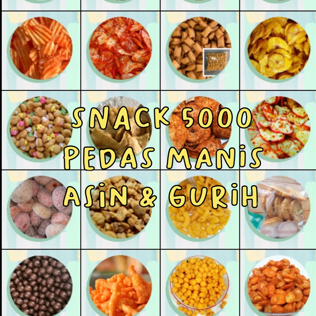 

Camilan snack serba 5000 makanan ringan kiloan murah | COD | Ready Siap Kirim