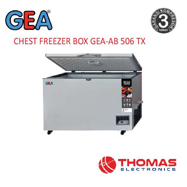 CHEST FREEZER box GEA AB 506 TX 506TX Garansi Resmi