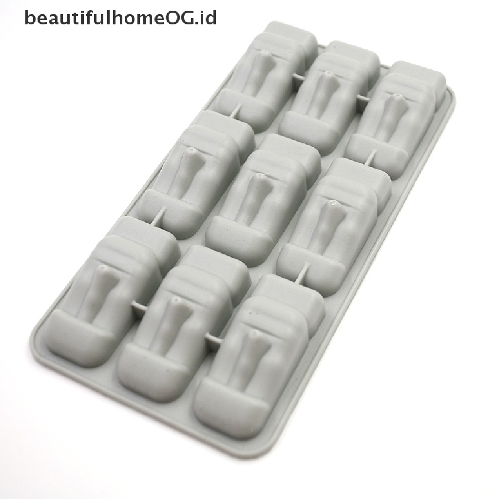 // Beautifulhomeog.id// Easter Island Moai Stone Statues Ice Tray Es Batu DIY Cetakan Puding Jelly Mold **