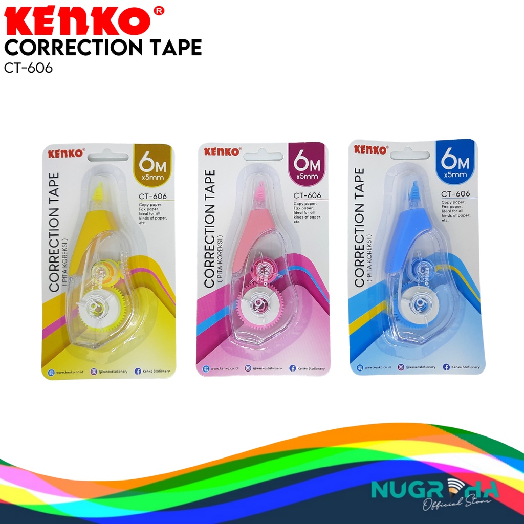 

Correction Tape / Pita Koreksi KENKO CT-606