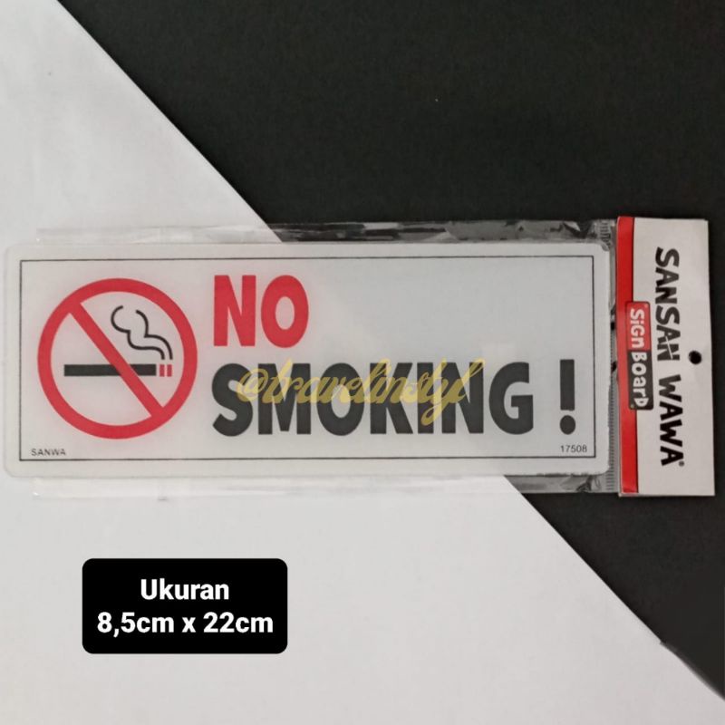

Sign Board Open Close - Papan Tulisan Buka Tutup - Papa Tulisan Acrylic - No Smoking - Papan Tulisan Istirahat