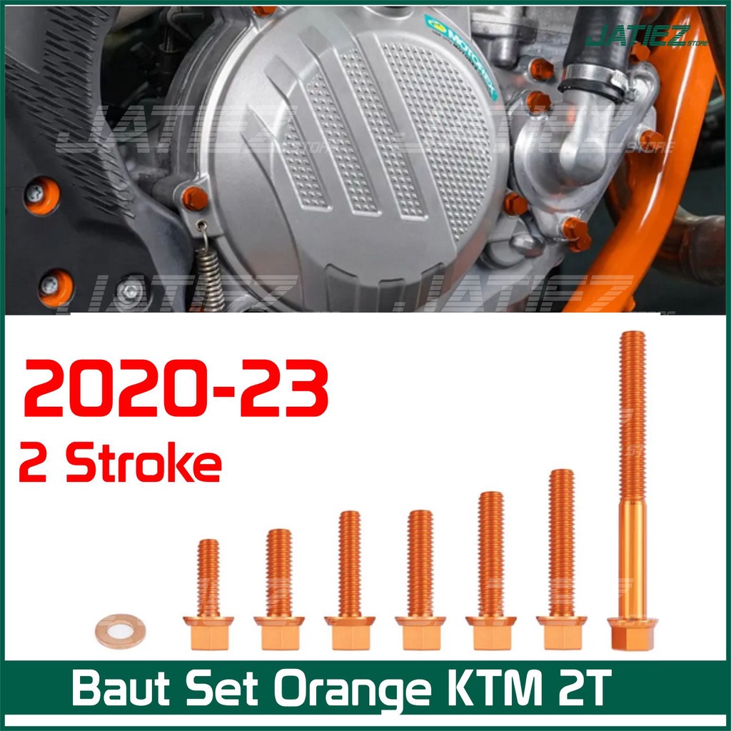 Baut Set Orange KTM  - Baut Set Mesin KTM 2T 2017-2023 4T 2017-2023