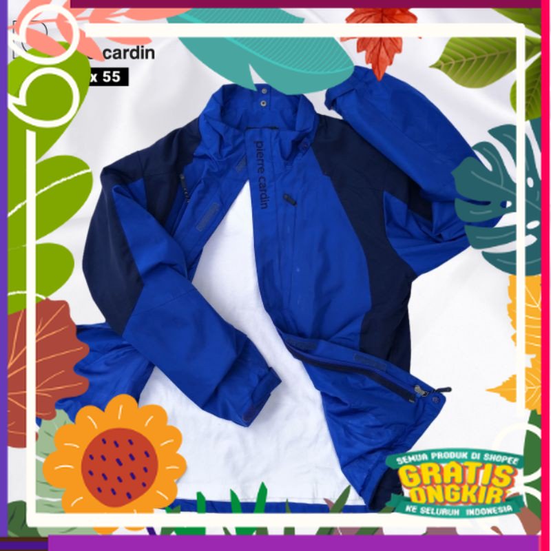 JUAL JAKET GUNUNG WATERPROOF PRIA ORIGINAL SECOND PIERRE CARDIN BERBAHAN PARASUT TERMURAH KEKINIAN /