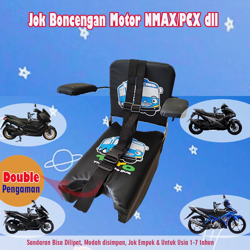 (COD) Jok Portable Multifungsi boncengan motor || boncengan anak di motor nmax, PCX, aerox dll