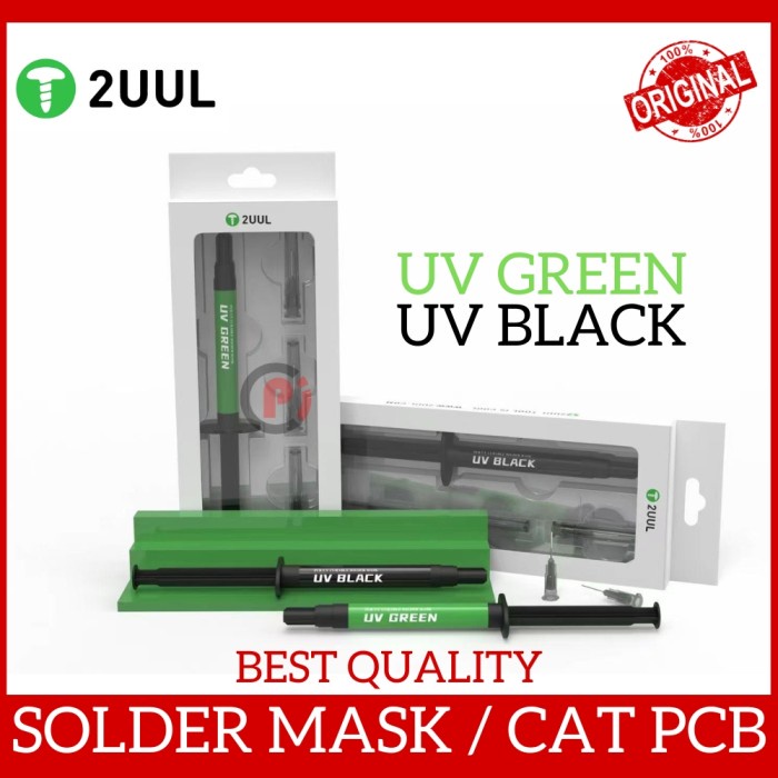 ORIGINAL 2UUL Cat Pelapis PCB UV Curable Solder Mask Masking Servis HP