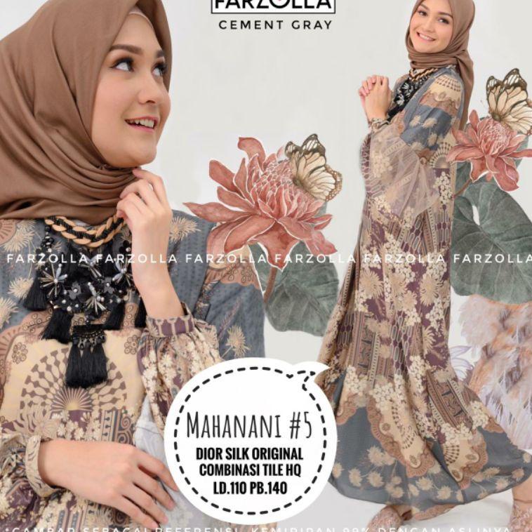 BEST SELLER Mahanani Dress Original Farzolla Dress Kondangan Muslim Dress mirip Wearing Klamby Gamis