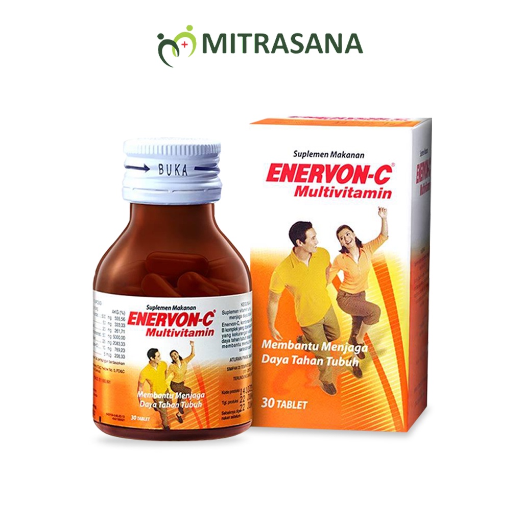 Enervon C Botol - 30 Tablet - Membantu Menjaga Daya Tahan Tubuh