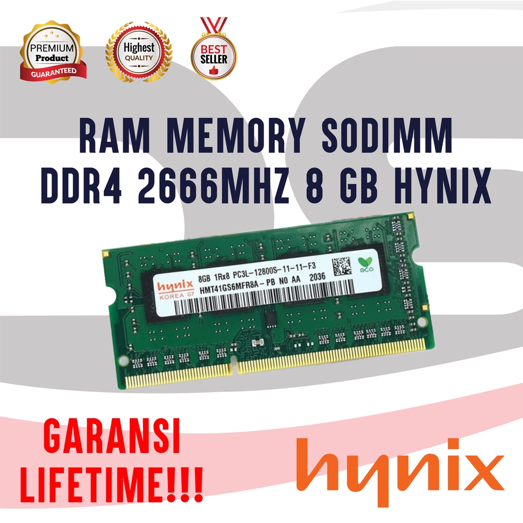 RAM MEMORY LAPTOP SODIMM DDR4 8GB 2666MHz HYNIX