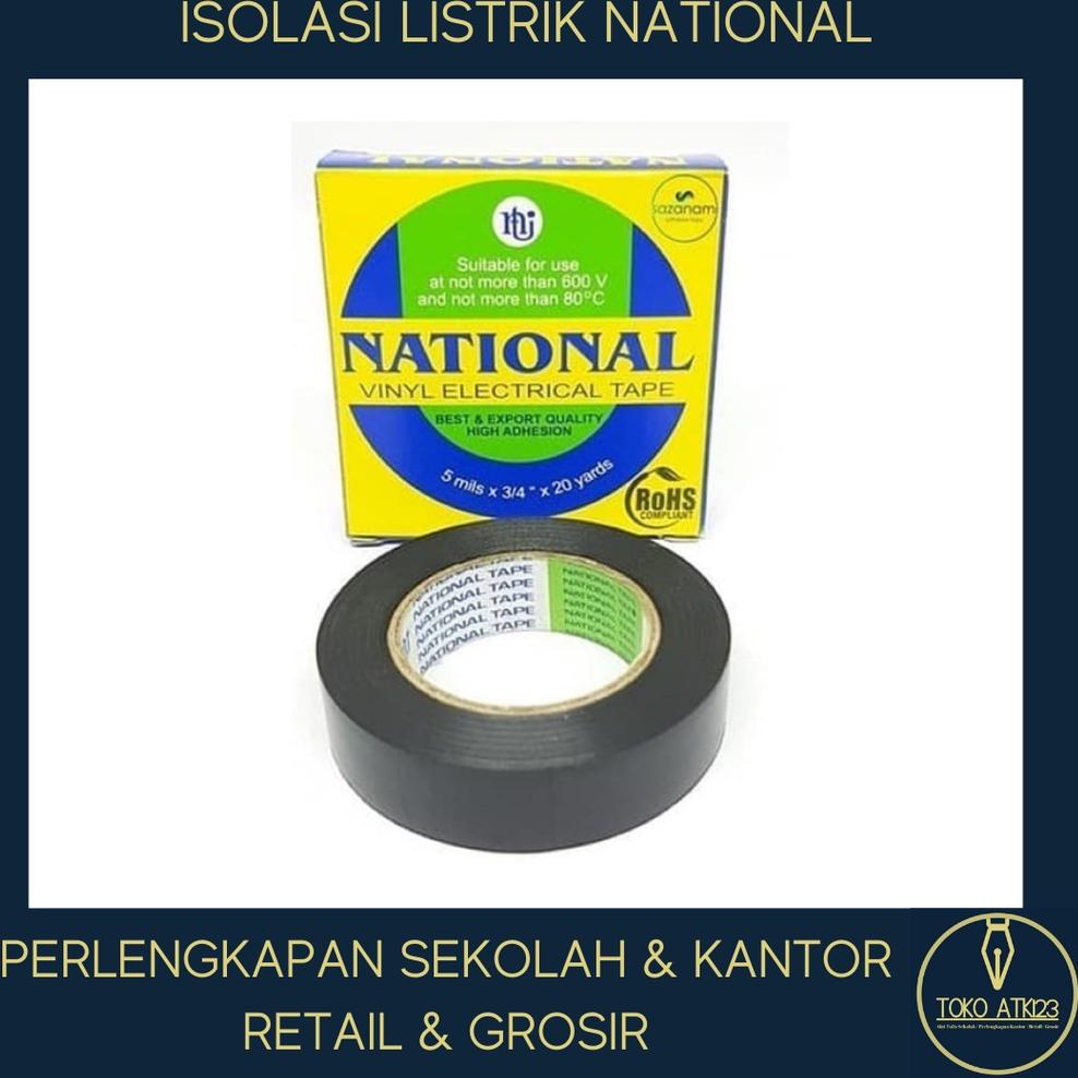 

F29 Isolasi Listrik Merk National Roll 5 mil x 3/4" x 20 yards HOT べ