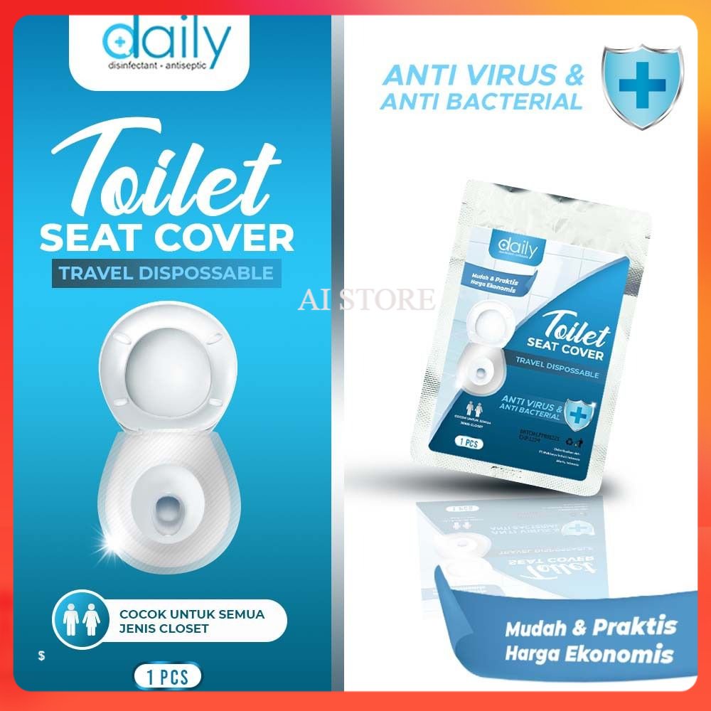 ALAS DUDUK KLOSET ANTIBACTERIAL DAILY TOILET SEAT COVER DISPOSABLE