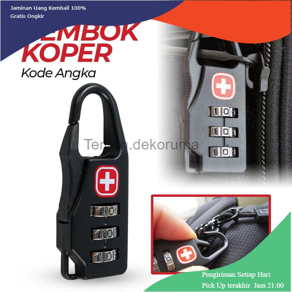 TD - TRV TaffGUARD Swiss Gembok Koper Kode Angka - 104