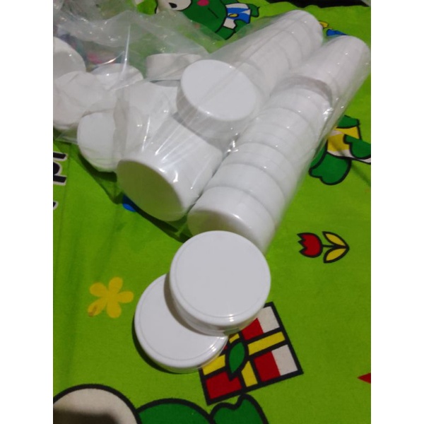 10 pcs pot kosong pomade 50 gram warna putih