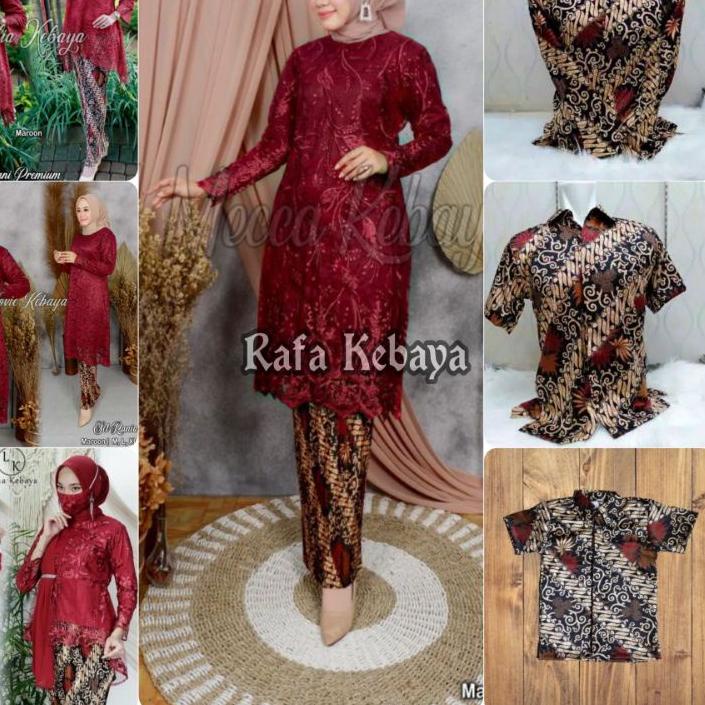 ➮ COUPLE KEBAYA BRUKAT /BAJU BATIK COUPLE/COUPLE KEBAYA BRUKAT TERLARIS ۝