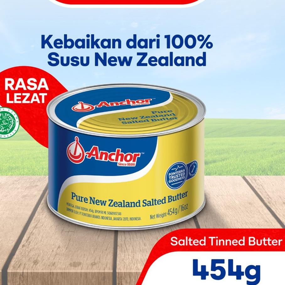 

✤ Anchor Mentega Salted Butter Asli New Zealand 454 gr ✺