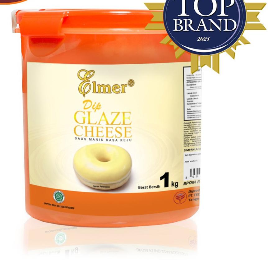 

➳ Elmer Dip Glaze Cheese 1 kg | Topping Donat | Selai Roti ➻