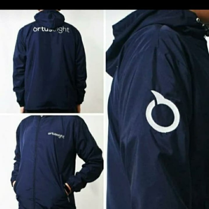 jaket ortuseight running sport/ jaket parasut olahraga
