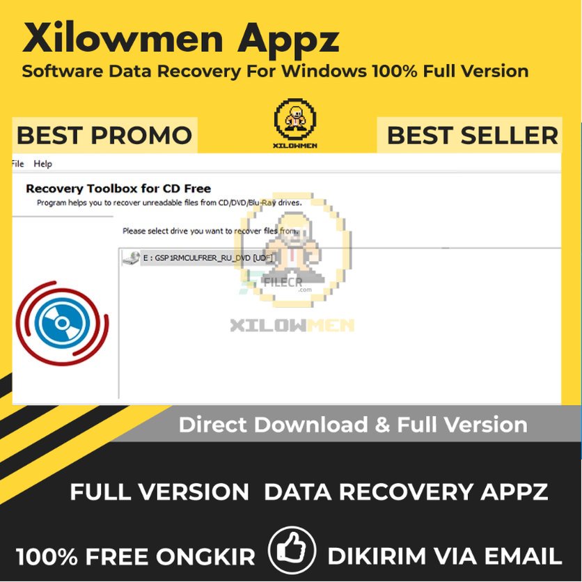 [Full Version] Recovery Toolbox for CD Pro Lifetime Data Recovery WIN OS - Perangkat lunak pemulihan data untuk CD yang rusak