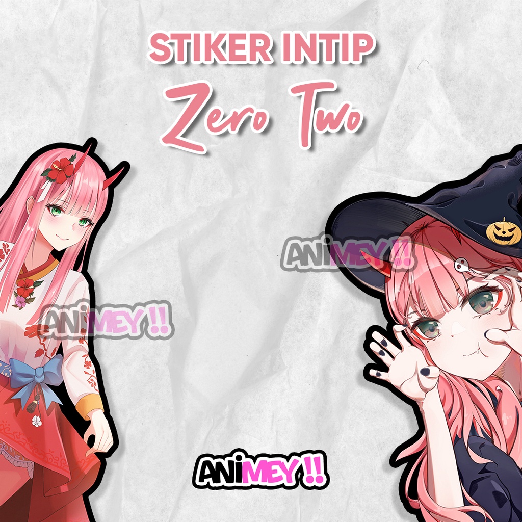 

Stiker Intip Samping Zero Two / Sticker Anime Waterproof