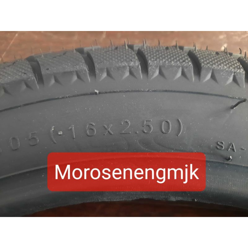 Ban luar 16 x 2.50 Tubless / Ban luar sepeda 16 x 250 Tubles Swallow